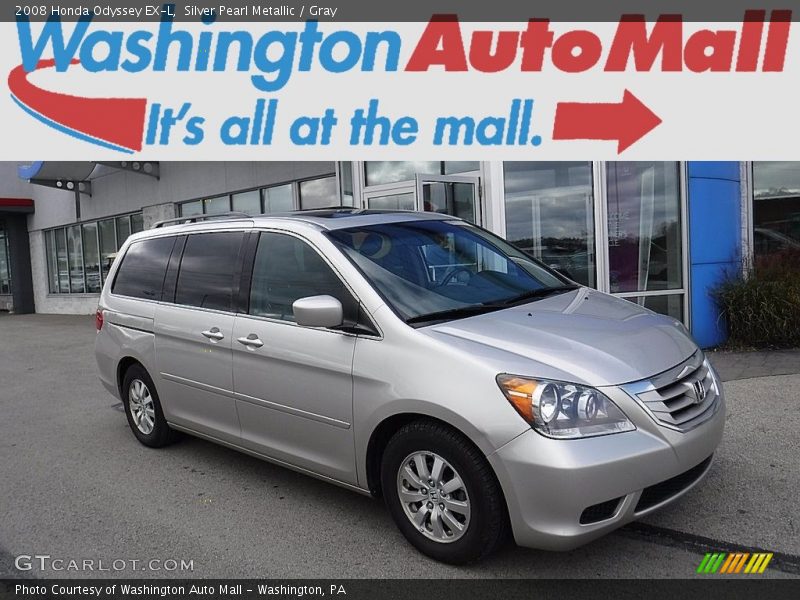 Silver Pearl Metallic / Gray 2008 Honda Odyssey EX-L