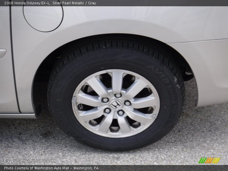 Silver Pearl Metallic / Gray 2008 Honda Odyssey EX-L