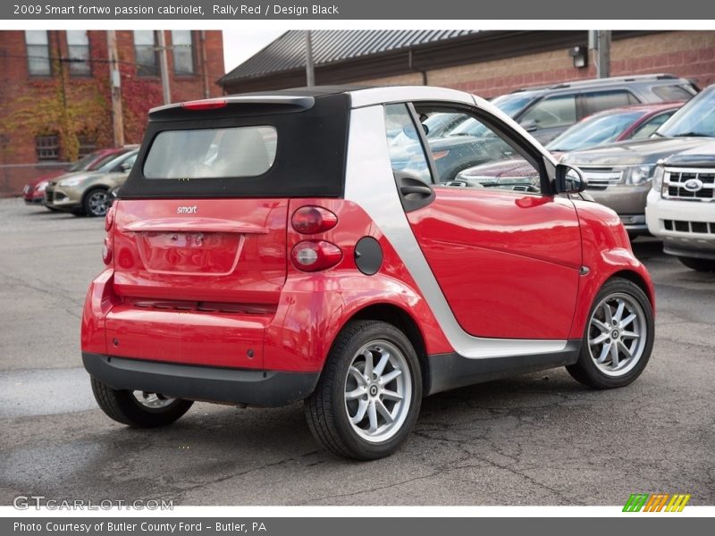 Rally Red / Design Black 2009 Smart fortwo passion cabriolet