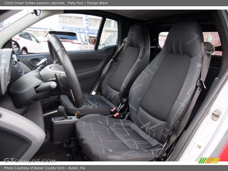 Rally Red / Design Black 2009 Smart fortwo passion cabriolet