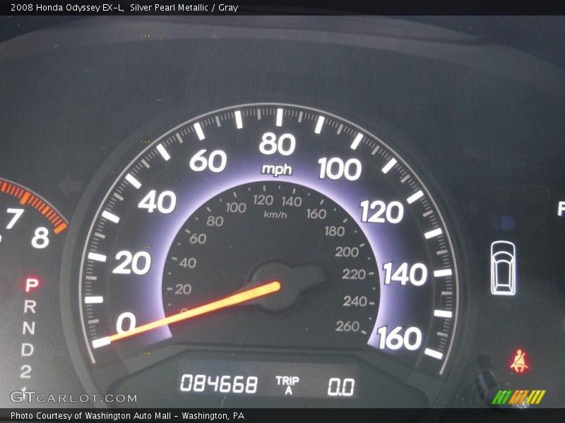 Silver Pearl Metallic / Gray 2008 Honda Odyssey EX-L