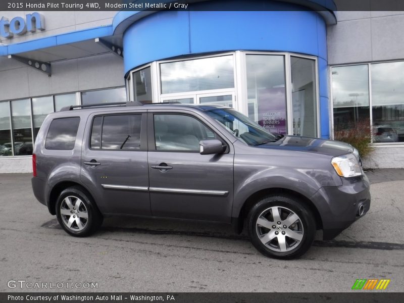 Modern Steel Metallic / Gray 2015 Honda Pilot Touring 4WD