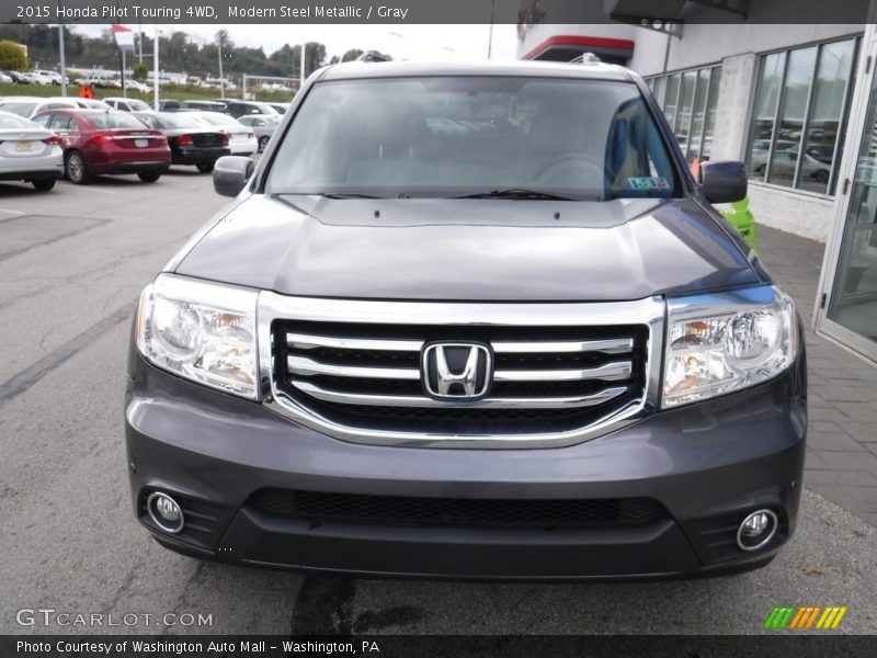 Modern Steel Metallic / Gray 2015 Honda Pilot Touring 4WD