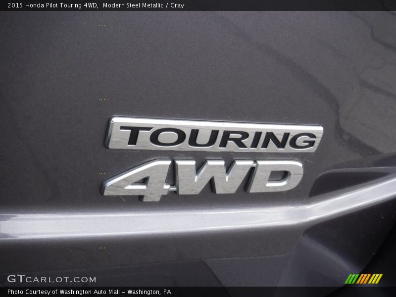 Modern Steel Metallic / Gray 2015 Honda Pilot Touring 4WD