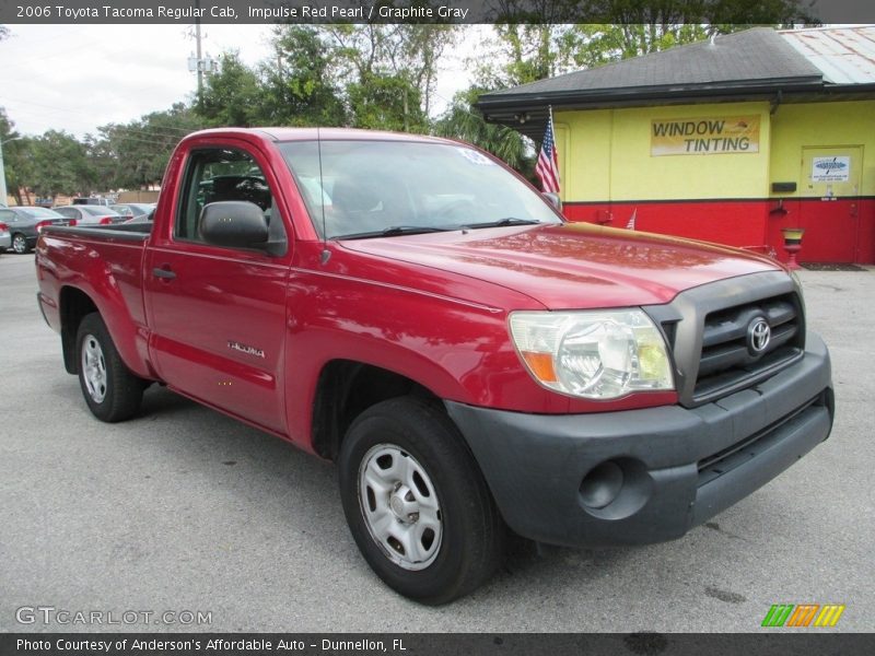 Impulse Red Pearl / Graphite Gray 2006 Toyota Tacoma Regular Cab