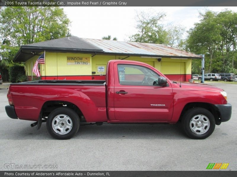Impulse Red Pearl / Graphite Gray 2006 Toyota Tacoma Regular Cab