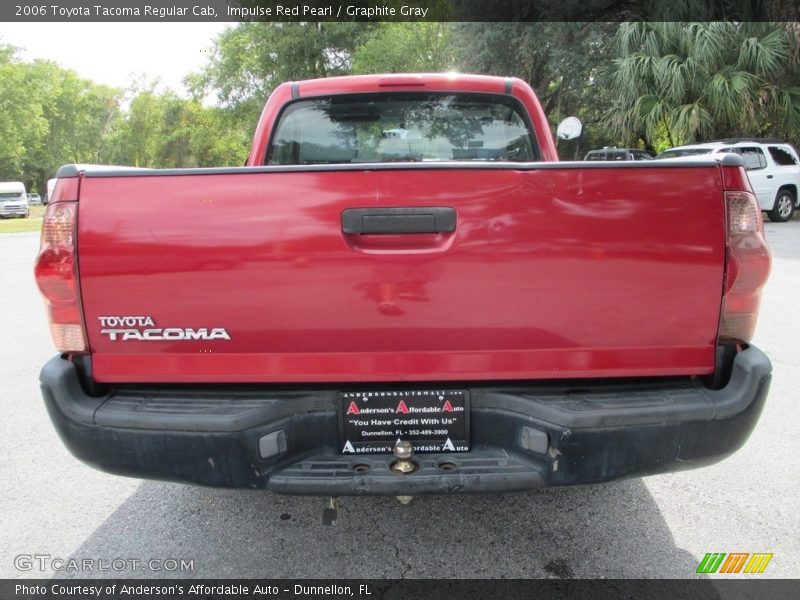 Impulse Red Pearl / Graphite Gray 2006 Toyota Tacoma Regular Cab