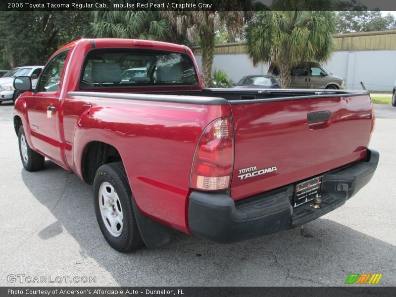 Impulse Red Pearl / Graphite Gray 2006 Toyota Tacoma Regular Cab
