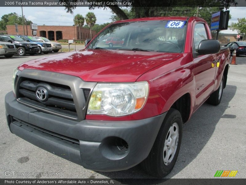 Impulse Red Pearl / Graphite Gray 2006 Toyota Tacoma Regular Cab