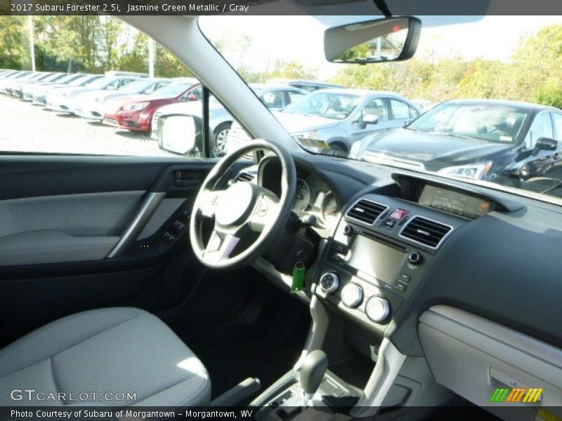 Jasmine Green Metallic / Gray 2017 Subaru Forester 2.5i