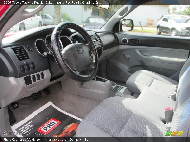 Impulse Red Pearl / Graphite Gray 2006 Toyota Tacoma Regular Cab