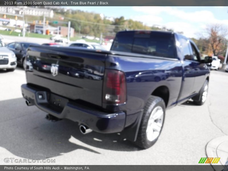 True Blue Pearl / Black 2013 Ram 1500 Sport Quad Cab 4x4