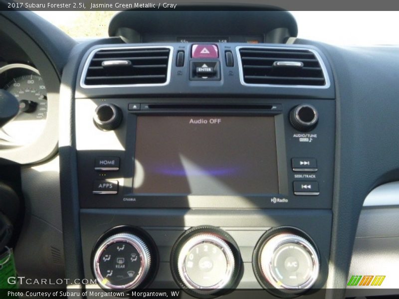 Jasmine Green Metallic / Gray 2017 Subaru Forester 2.5i