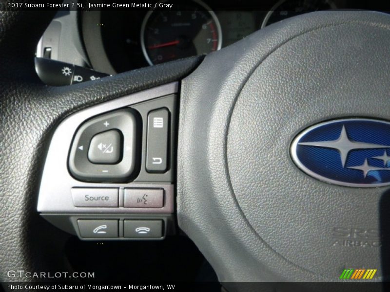 Jasmine Green Metallic / Gray 2017 Subaru Forester 2.5i