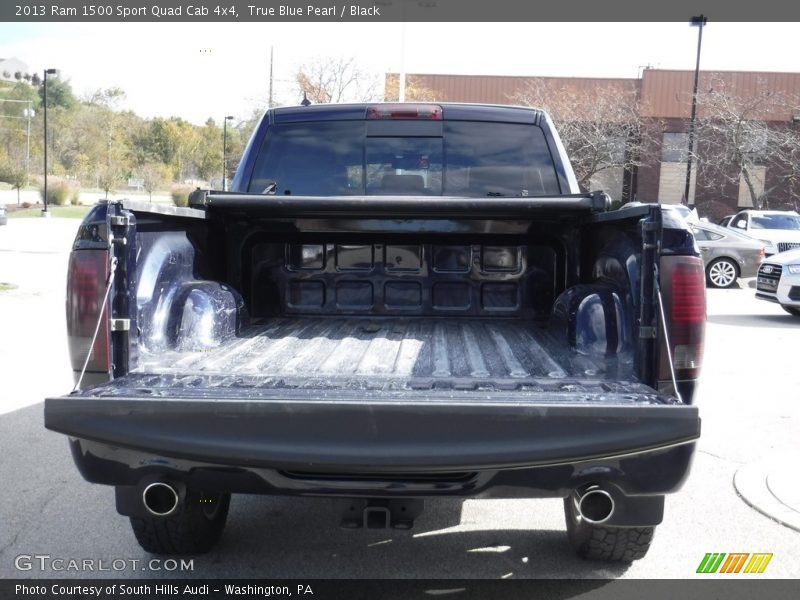 True Blue Pearl / Black 2013 Ram 1500 Sport Quad Cab 4x4