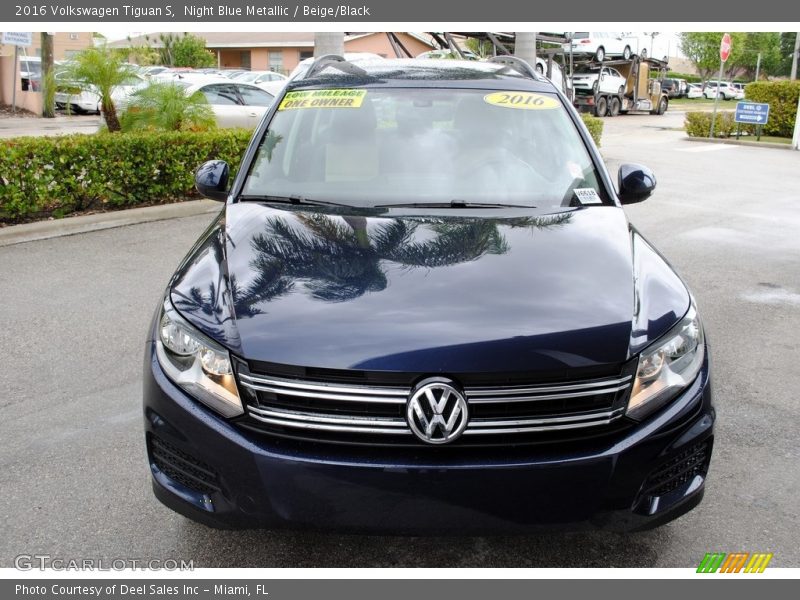 Night Blue Metallic / Beige/Black 2016 Volkswagen Tiguan S