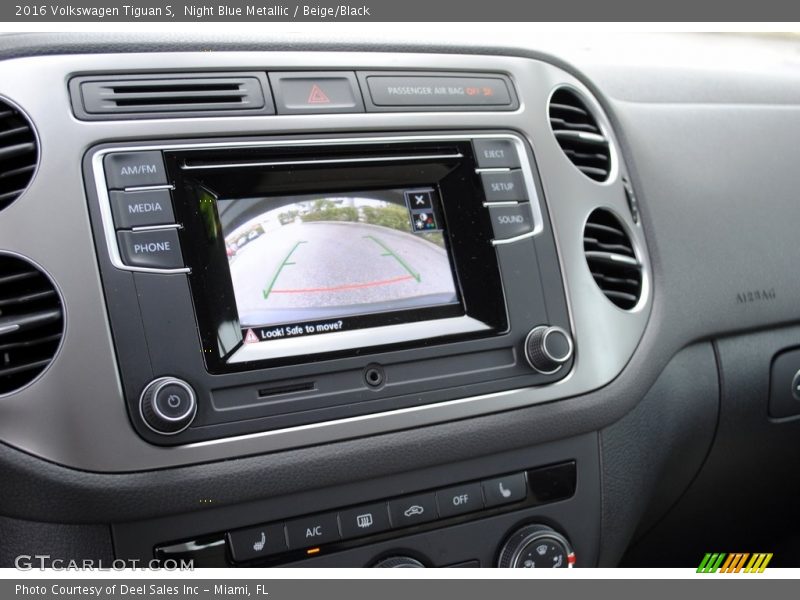 Night Blue Metallic / Beige/Black 2016 Volkswagen Tiguan S