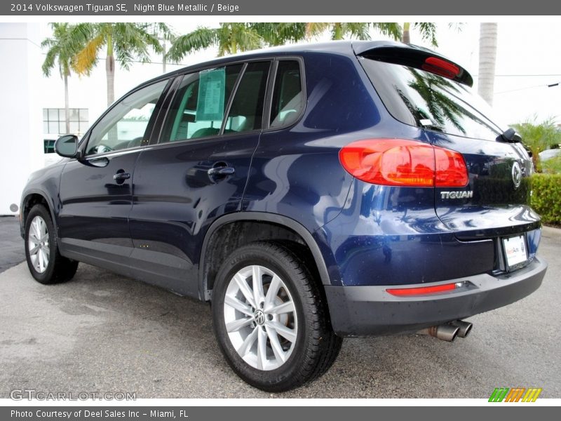 Night Blue Metallic / Beige 2014 Volkswagen Tiguan SE