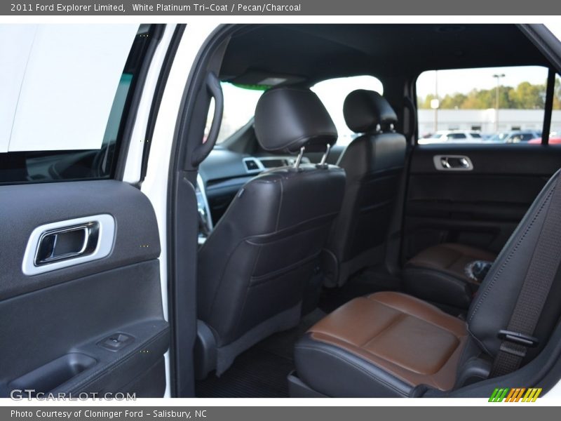 White Platinum Tri-Coat / Pecan/Charcoal 2011 Ford Explorer Limited