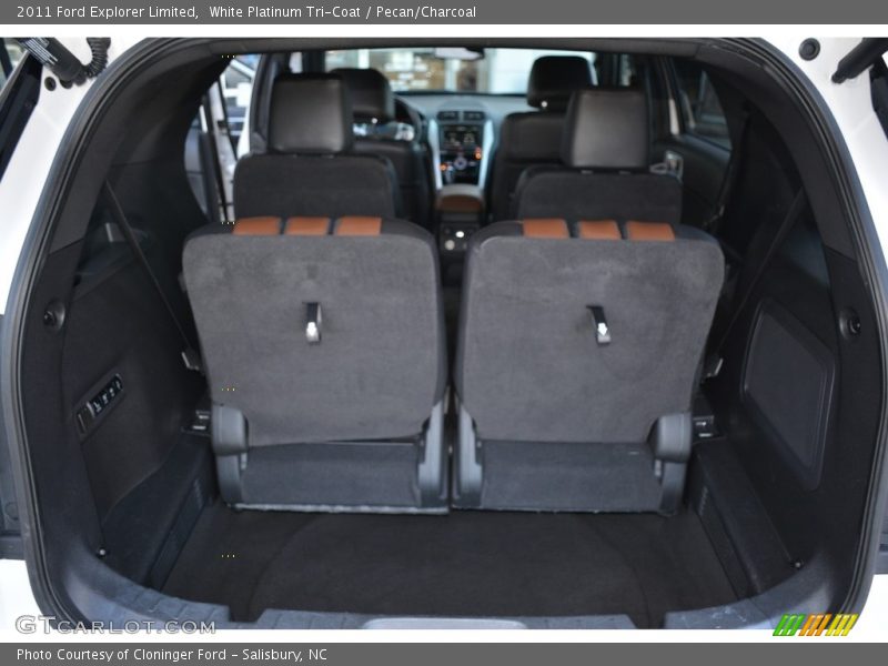 White Platinum Tri-Coat / Pecan/Charcoal 2011 Ford Explorer Limited