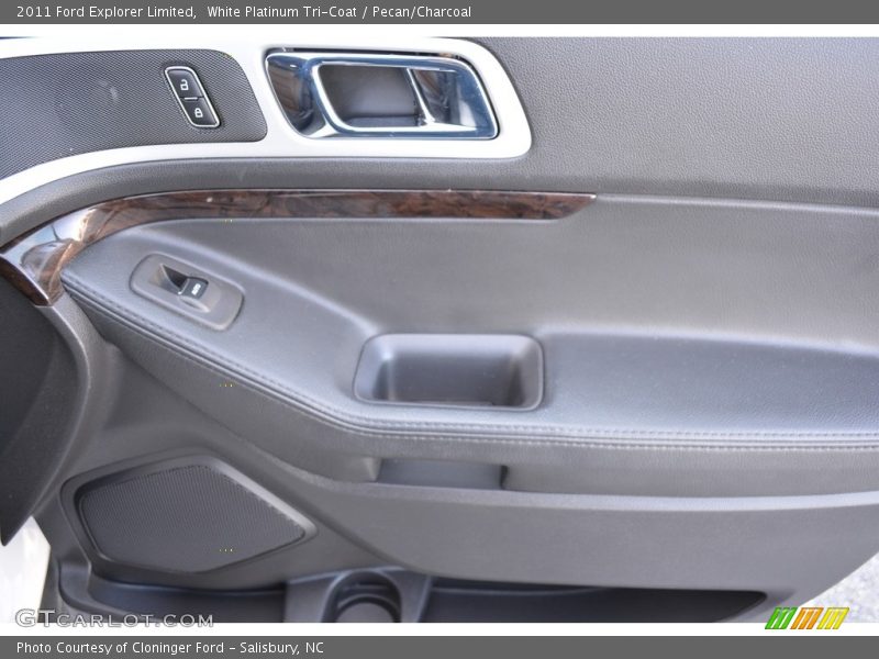 White Platinum Tri-Coat / Pecan/Charcoal 2011 Ford Explorer Limited