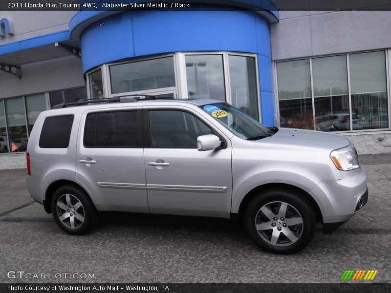 Alabaster Silver Metallic / Black 2013 Honda Pilot Touring 4WD