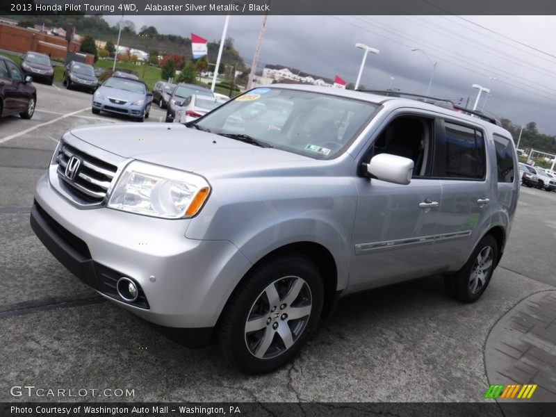 Alabaster Silver Metallic / Black 2013 Honda Pilot Touring 4WD