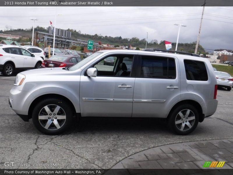 Alabaster Silver Metallic / Black 2013 Honda Pilot Touring 4WD