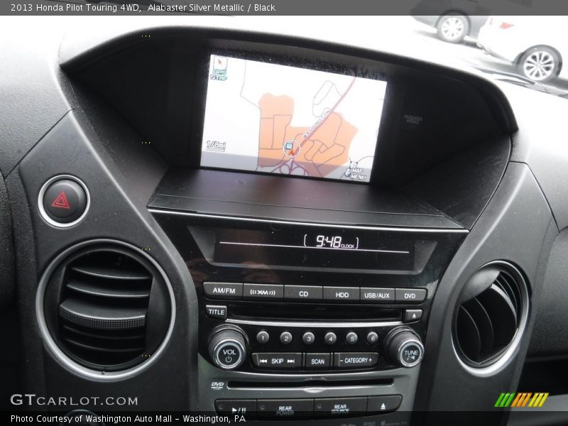 Alabaster Silver Metallic / Black 2013 Honda Pilot Touring 4WD