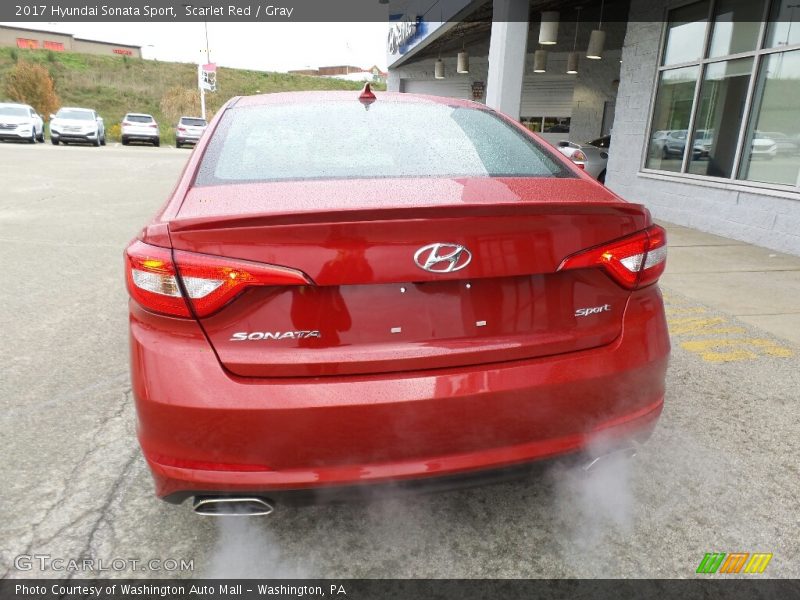 Scarlet Red / Gray 2017 Hyundai Sonata Sport