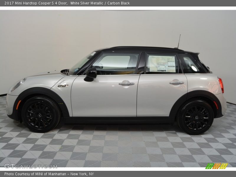 White Silver Metallic / Carbon Black 2017 Mini Hardtop Cooper S 4 Door