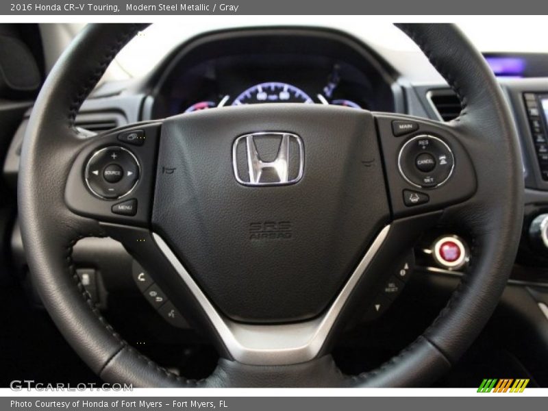 Modern Steel Metallic / Gray 2016 Honda CR-V Touring
