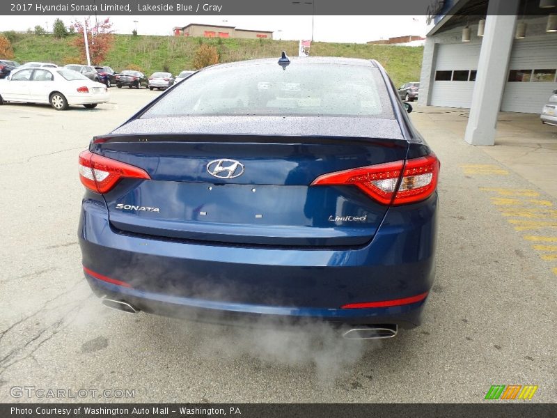 Lakeside Blue / Gray 2017 Hyundai Sonata Limited