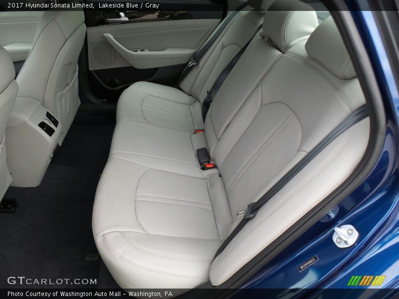 Lakeside Blue / Gray 2017 Hyundai Sonata Limited
