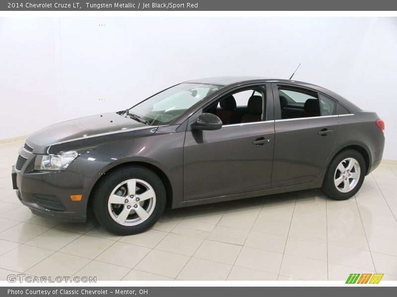 Tungsten Metallic / Jet Black/Sport Red 2014 Chevrolet Cruze LT