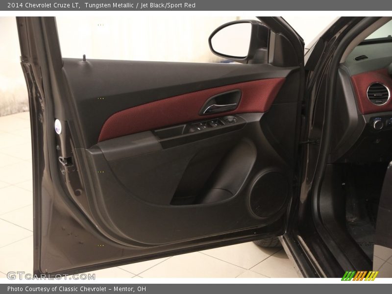 Tungsten Metallic / Jet Black/Sport Red 2014 Chevrolet Cruze LT