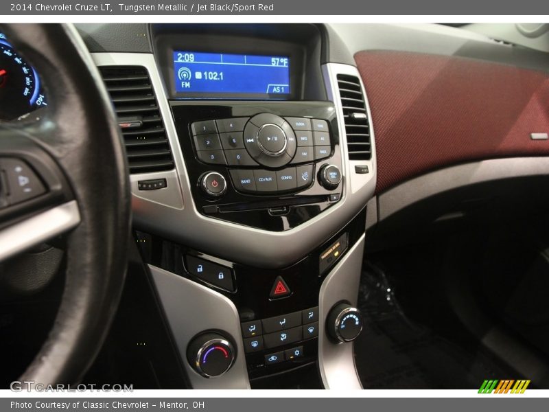 Tungsten Metallic / Jet Black/Sport Red 2014 Chevrolet Cruze LT