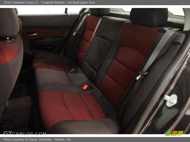Tungsten Metallic / Jet Black/Sport Red 2014 Chevrolet Cruze LT