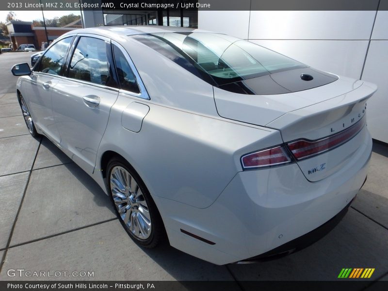 Crystal Champagne / Light Dune 2013 Lincoln MKZ 2.0L EcoBoost AWD