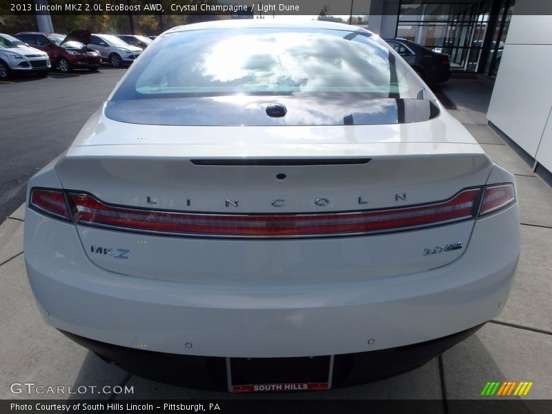 Crystal Champagne / Light Dune 2013 Lincoln MKZ 2.0L EcoBoost AWD