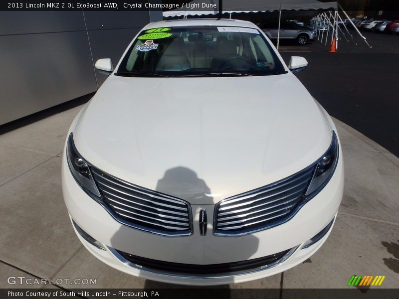 Crystal Champagne / Light Dune 2013 Lincoln MKZ 2.0L EcoBoost AWD