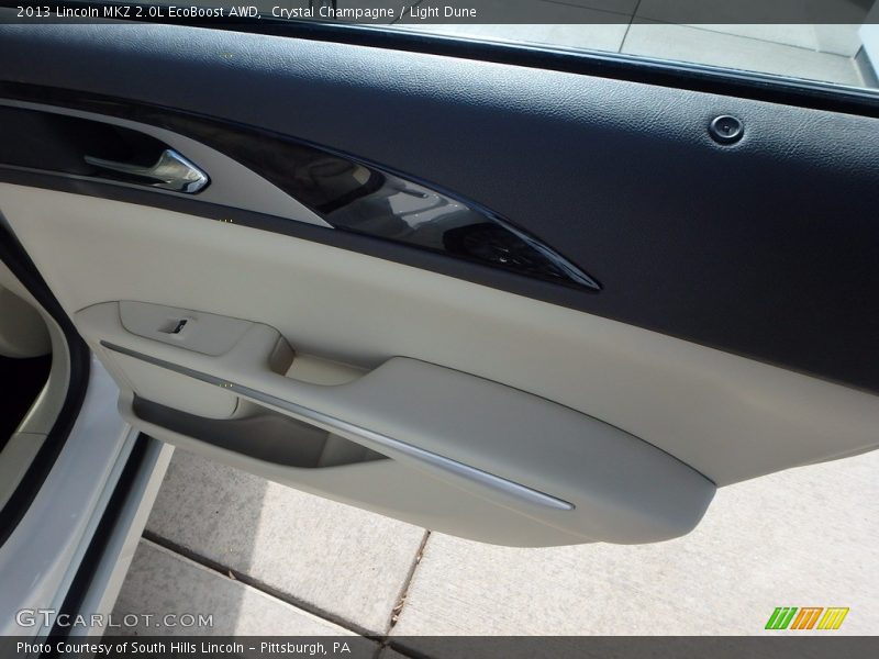 Crystal Champagne / Light Dune 2013 Lincoln MKZ 2.0L EcoBoost AWD