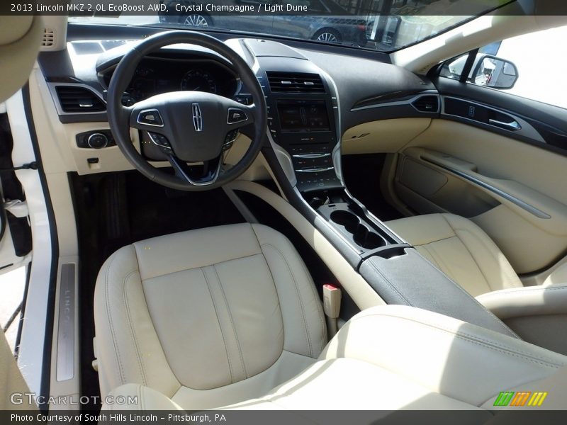 Crystal Champagne / Light Dune 2013 Lincoln MKZ 2.0L EcoBoost AWD