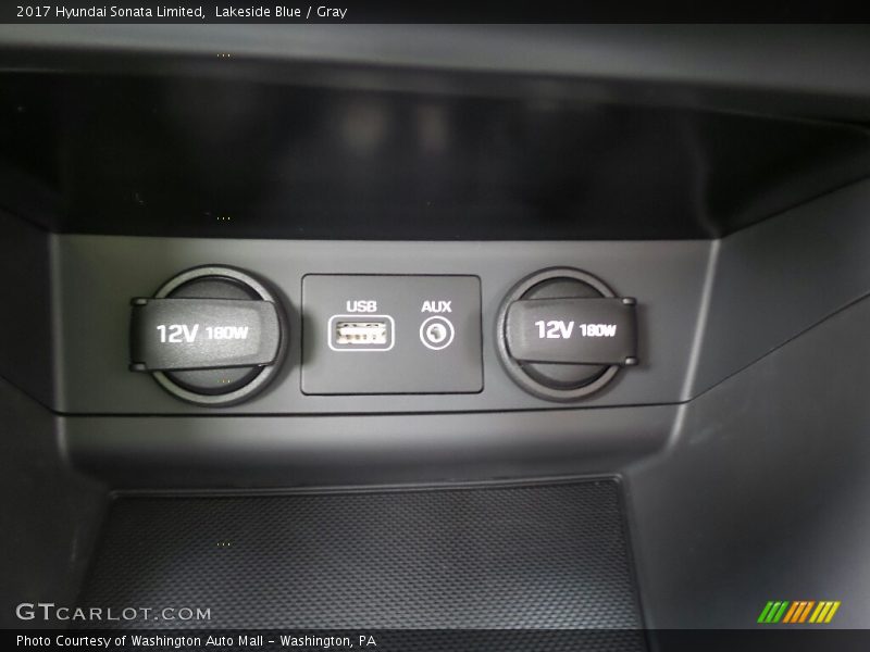 Lakeside Blue / Gray 2017 Hyundai Sonata Limited