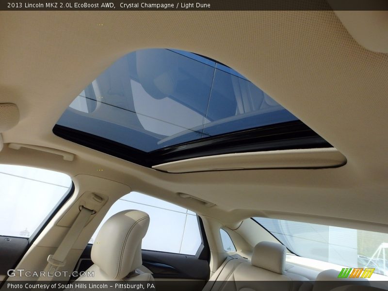Crystal Champagne / Light Dune 2013 Lincoln MKZ 2.0L EcoBoost AWD