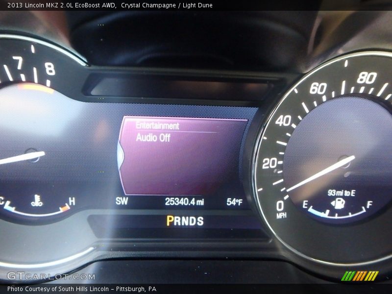 Crystal Champagne / Light Dune 2013 Lincoln MKZ 2.0L EcoBoost AWD