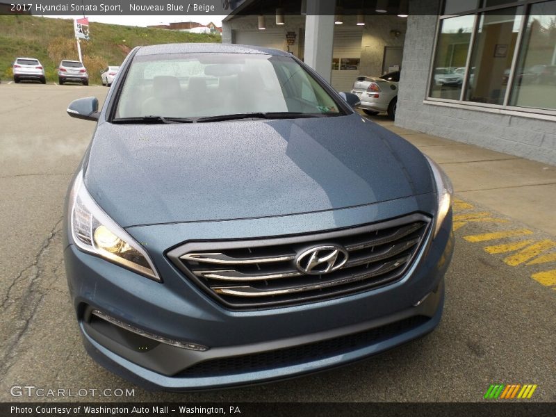 Nouveau Blue / Beige 2017 Hyundai Sonata Sport
