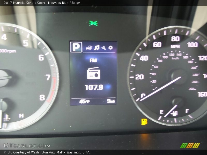 Nouveau Blue / Beige 2017 Hyundai Sonata Sport