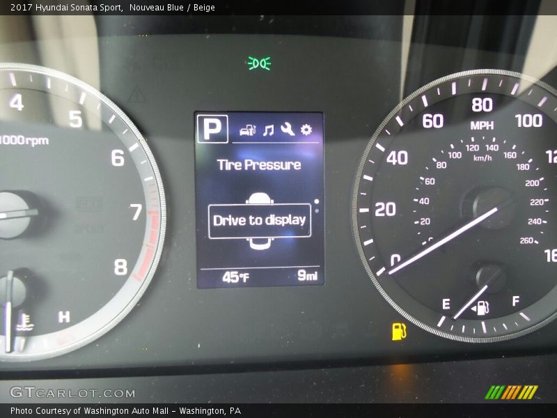 Nouveau Blue / Beige 2017 Hyundai Sonata Sport