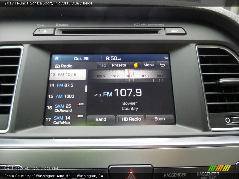 Audio System of 2017 Sonata Sport